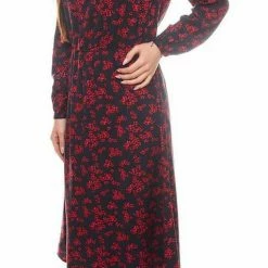 Neu 🛒 TOM TAILOR Midikleid »TOM TAILOR Herbst-Kleid figurumspielendes Damen Midi-Kleid mit Blumen-Muster Freizeit-Kleid Navy/Pink« ✔️ -Tom Tailor Verkaufsgeschäft 3e25680e f073 5222 a182 a4f9024cf78f