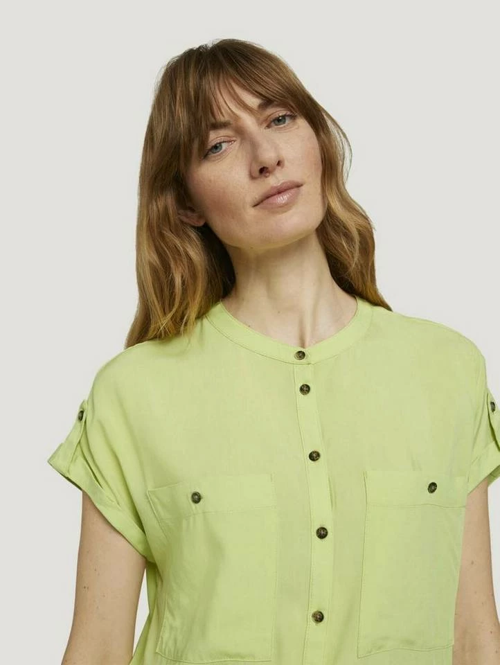 Bestes Angebot 😉 TOM TAILOR Kurzarmbluse Anemone blue, Grape Leaf Green, Celery ice 🤩 6 Bestes Angebot 😉 TOM TAILOR Kurzarmbluse Anemone blue, Grape Leaf Green, Celery ice 🤩 - Image 6