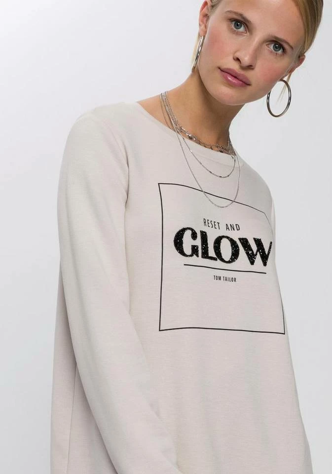 Bestes Angebot 😉 TOM TAILOR Sweatshirt mit Applikation aus schwarzen Glitzersteinchen Earth brown, Cold beige, Deep black ⌛ 11 Bestes Angebot 😉 TOM TAILOR Sweatshirt mit Applikation aus schwarzen Glitzersteinchen Earth brown, Cold beige, Deep black ⌛ - Image 11