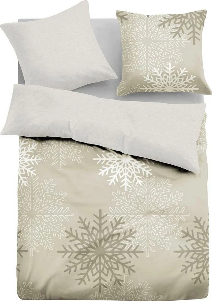 Schlussverkauf 🧨 Wendebettwäsche »BIG SNOW«, TOM TAILOR, mit weihnachtlichen Schneeflocken Sand, Grey, Light blue ✔️ 11 Schlussverkauf 🧨 Wendebettwäsche »BIG SNOW«, TOM TAILOR, mit weihnachtlichen Schneeflocken Sand, Grey, Light blue ✔️ - Image 11