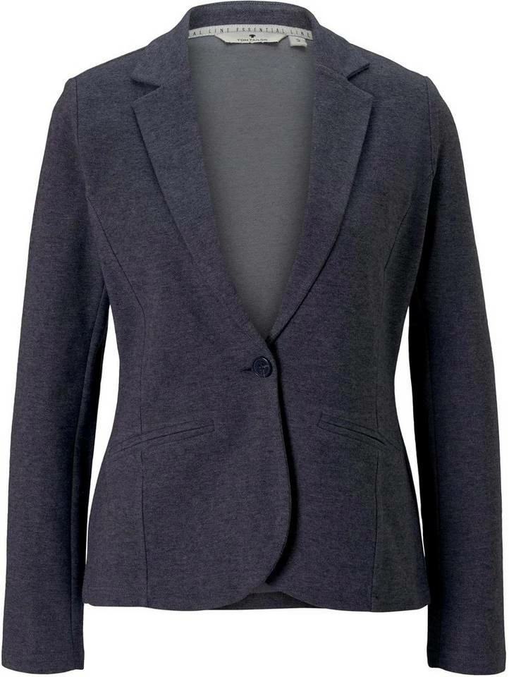 Auslauf 😉 TOM TAILOR Kurzblazer mit Wiener-Nähten Sky captain blue melange, Sky Captain Blue ❤️ 5 Auslauf 😉 TOM TAILOR Kurzblazer mit Wiener-Nähten Sky captain blue melange, Sky Captain Blue ❤️ – Bild 5