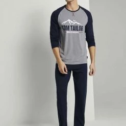 Bestes Angebot 🎁 TOM TAILOR Pyjama »Langes Pyjama Set mit Print« ❤️ -Tom Tailor Verkaufsgeschäft 403d9489 968d 5a7f 9f90 28535b7c98d6