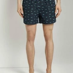 Bester Verkauf 👍 TOM TAILOR Badeshorts »Gemusterte Badeshorts« Navy-dress blues, Turquoise#ft5_slash#white, Pineapple-acacia, 👗 Dress blue 😉 -Tom Tailor Verkaufsgeschäft 405dc964 5100 56fa a182 d3e8e75be908