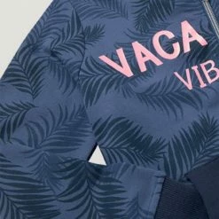 Großhandel 🔥 TOM TAILOR Hoodie »Sweatjacke mit Schrift-Print« True navy-blue, Off white melange-white 😀