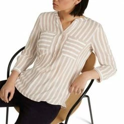 Besorgen 🛒 TOM TAILOR Schlupfbluse mit verdeckter Knopfleiste Peach offwhite vertical stripe, Vertical Mid Blue Stripe, Lilac white vertical stripe, Chambre white vertical stripe 🔥 -Tom Tailor Verkaufsgeschäft 437110aa faa2 5c99 b3ab 2ff1daf928ed