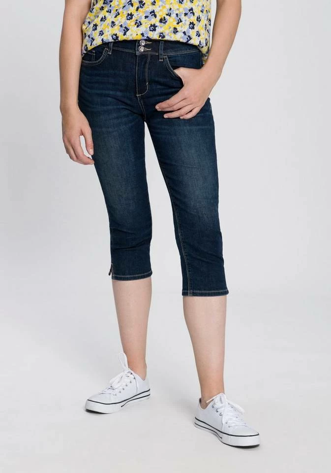 Bestes Angebot 👍 TOM TAILOR Caprijeans »Kate Slim« mit kleinen Seitenschlitzen Mid stone washed, Dark stone washed, Random bleached blue 🥰 14 Bestes Angebot 👍 TOM TAILOR Caprijeans »Kate Slim« mit kleinen Seitenschlitzen Mid stone washed, Dark stone washed, Random bleached blue 🥰 – Bild 14
