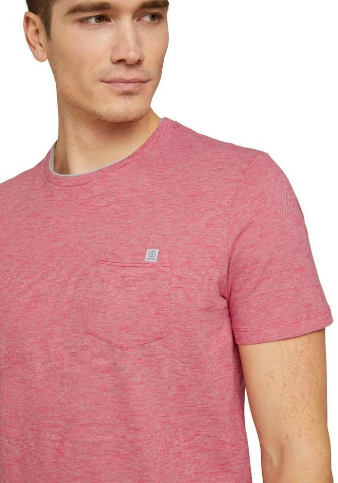 Budget 😉 TOM TAILOR T-Shirt Rot-meliert, Dunkelblau-graublau 😀 3 Budget 😉 TOM TAILOR T-Shirt Rot-meliert, Dunkelblau-graublau 😀 - Image 3