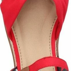 Brandneu 🎉 TOM TAILOR »Lederimitat/Textil« Keilsandalette White, Red, Navy 🥰 -Tom Tailor Verkaufsgeschäft 441eeb40 11a1 5803 bc14 861d9e4ddf26