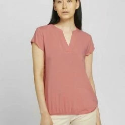 Bester Verkauf 💯 TOM TAILOR Langarmbluse »Kurzarm Bluse« Dark maroon red, Dusty pastel pink, French clay beige, Blue offwhite minimal ⌛ -Tom Tailor Verkaufsgeschäft 44293ca1 f6eb 592b a673 89bfe7498e6c