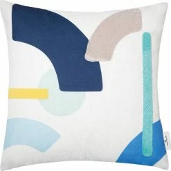 Coupon ✔️ Kissenhülle »Silhouettes«, TOM TAILOR (1 Stück), mit aufgesticktem Bouclé-Effekt Grün-dunkelgrün-waldgrün-forest, Marine-dunkelblau-bunt 🎁