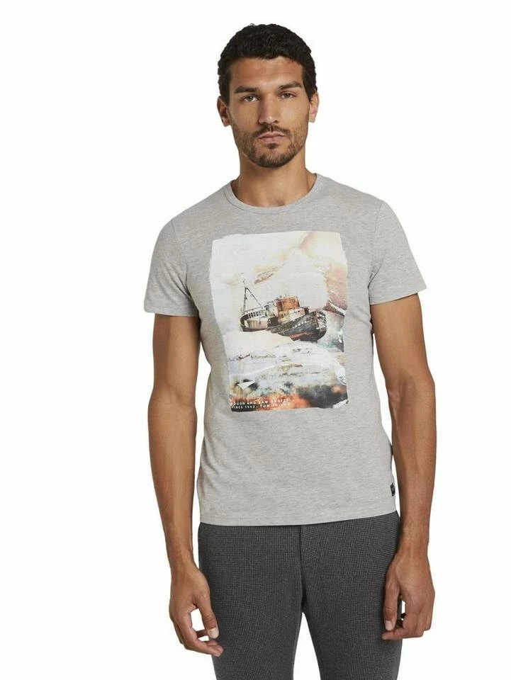 Bester Verkauf ✔️ TOM TAILOR Poloshirt »t-shirt with photo o« ❤️ 6 Bester Verkauf ✔️ TOM TAILOR Poloshirt »t-shirt with photo o« ❤️ - Image 6