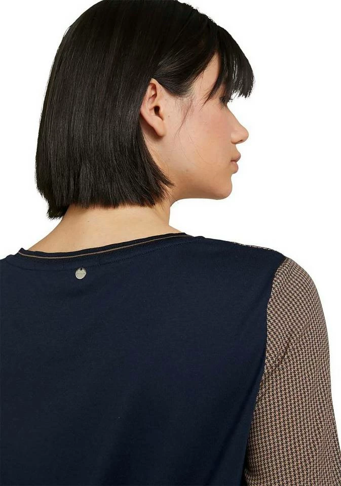 Neu 👍 TOM TAILOR Blusenshirt mit Print-Details Navy, Beige gemustert, Blau gemustert 🔥 3 Neu 👍 TOM TAILOR Blusenshirt mit Print-Details Navy, Beige gemustert, Blau gemustert 🔥 - Image 3