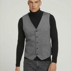 Am billigsten 🔔 TOM TAILOR Anzugweste »Jersey Veste« Grey rhomb melange structure, Grey melange pique structure ✔️ -Tom Tailor Verkaufsgeschäft 4616133e 0ed9 548b 9216 b2173927bdf2