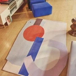 Aktion 🛒 Teppich »Shapes - NINE«, TOM TAILOR, Motivform, Höhe 5 mm, Kurzflor, bedruckt, modernes Design, ideal im Wohnzimmer & Schlafzimmer 🤩 -Tom Tailor Verkaufsgeschäft 4680810b 2cad 5760 b206 9a7e1b922585