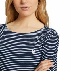 Rabatt 🧨 TOM TAILOR 3/4-Arm-Shirt mit Ringel und kleiner Brust-Stickerei Blau-weiß-geringelt, Weiß-pfirsich-geringelt, Weiß-grün-geringelt 🔥 -Tom Tailor Verkaufsgeschäft 469a35a9 7e3c 507c 8e07 e829f00eda71