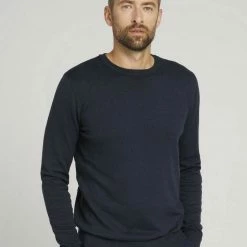 Auslauf ❤️ TOM TAILOR Rundhalspullover Light Soft Grey Melange, Sky Captain Blue, Light wood taupe melange, Black 🛒 -Tom Tailor Verkaufsgeschäft 47b12125 9d5f 5bb9 8d60 acec7f443267