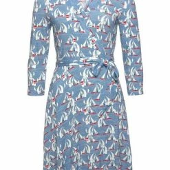 Neu 🛒 TOM TAILOR Jerseykleid »TOM TAILOR Damen Marken-Druckkleid, blau-gemustert« ⭐ -Tom Tailor Verkaufsgeschäft 48762677 3ef1 580e 8149 a904b4940858