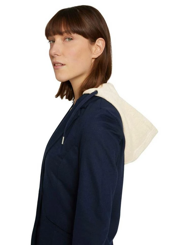 Auslauf 🔔 TOM TAILOR Sweatblazer mit abnehmbarer Kapuze am Kragen ❤️ 3 Auslauf 🔔 TOM TAILOR Sweatblazer mit abnehmbarer Kapuze am Kragen ❤️ - Image 3