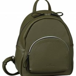 Auslauf ⌛ TOM TAILOR Cityrucksack »TINNA«, im modernen Design Black, Khaki, Old silver, Dark red 👍