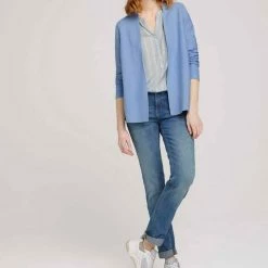 Bestpreis 🛒 TOM TAILOR Langarmbluse »gestreifte Bluse mit halber Knopfleiste« Blue stripe vertical, Peach stripe vertical 💯 -Tom Tailor Verkaufsgeschäft 4a027a4d 2fe9 55b7 95d5 6cfe507c1a82