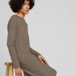 Bestes Angebot 🔥 TOM TAILOR Jerseykleid »Strickkleid mit Raglanärmeln « Oyster grey melange, Java dark brown ⌛ -Tom Tailor Verkaufsgeschäft 4a92d51a 5e0d 5dbf 8402 a9e16e280907