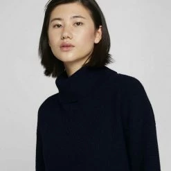 Budget 🌟 TOM TAILOR Strickpullover »Pullover mit weitem Rollkragen« Smooth light sand melange, Sky Captain Blue 👏 -Tom Tailor Verkaufsgeschäft 4abd5526 0b21 5983 8505 1727af276c53