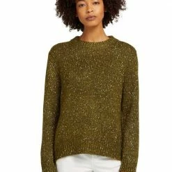 Beste Bewertungen von 🧨 TOM TAILOR Rundhalspullover in Strickoptik Cold beige melange, Khaki olive melange 🎁