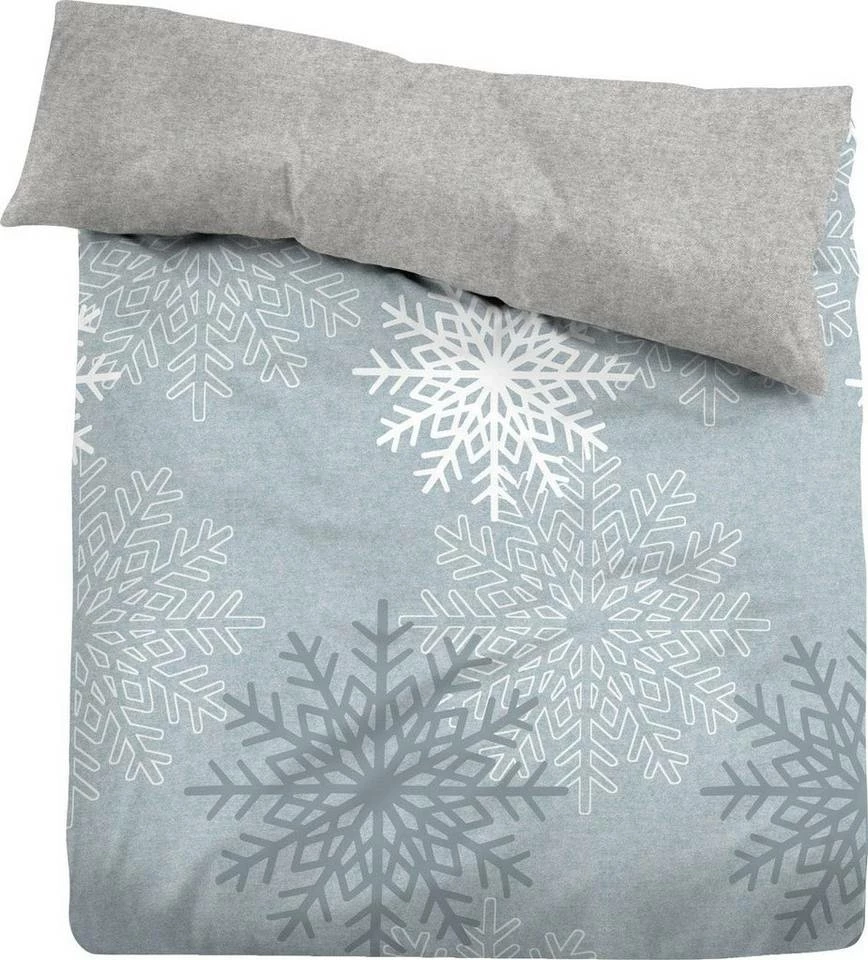 Schlussverkauf 🧨 Wendebettwäsche »BIG SNOW«, TOM TAILOR, mit weihnachtlichen Schneeflocken Sand, Grey, Light blue ✔️ 5 Schlussverkauf 🧨 Wendebettwäsche »BIG SNOW«, TOM TAILOR, mit weihnachtlichen Schneeflocken Sand, Grey, Light blue ✔️ - Image 5