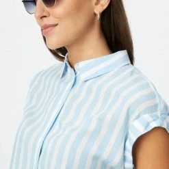 Neu 💯 TOM TAILOR Kurzarmbluse Offwhite navy vertical stripe, Blue offwhite vertical stripe, Green offwhite vertical stripe ⭐ -Tom Tailor Verkaufsgeschäft 4b6922e9 6ddf 5161 8c8d c428706cd16d