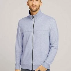 Blitzangebot 🛒 TOM TAILOR Sweatjacke mit halswärmendem Stehkragen Dunkelblau-meliert, Light Stone Grey Melange, Anthrazit 🧨 -Tom Tailor Verkaufsgeschäft 4d3b02d3 6773 523f 86cc 92493cc626e5