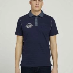 Billig 🔔 TOM TAILOR Poloshirt »gestreiftes Poloshirt« Plain Red, Chili oil red, Sailor Blue 😉 -Tom Tailor Verkaufsgeschäft 4d6063bc f529 50b6 918d 954692189c97