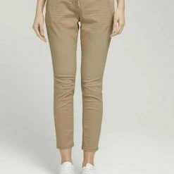 Budget ✔️ TOM TAILOR Culotte »Tapered Relaxed Hose mit Kordelzug« Grape Leaf Green, Desert linen, Sky Captain Blue, Caramel Brown 💯