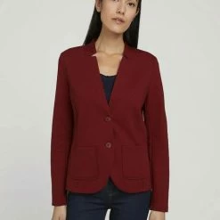 Angebote 🛒 TOM TAILOR Kurzblazer mit Ottoman-Struktur Deep black, Plum blossom lilac, Soft leaf green, Strong Red 🔥 -Tom Tailor Verkaufsgeschäft 4e5e3075 1d43 576a 9617 351fafec89b4