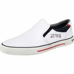 Rabatt 🔥 TOM TAILOR »Sportliche Slipper« Slipper Weiß, Grau, Mud, White 😀 -Tom Tailor Verkaufsgeschäft 4e71cee0 0990 5044 bf63 f98fc45b4f48