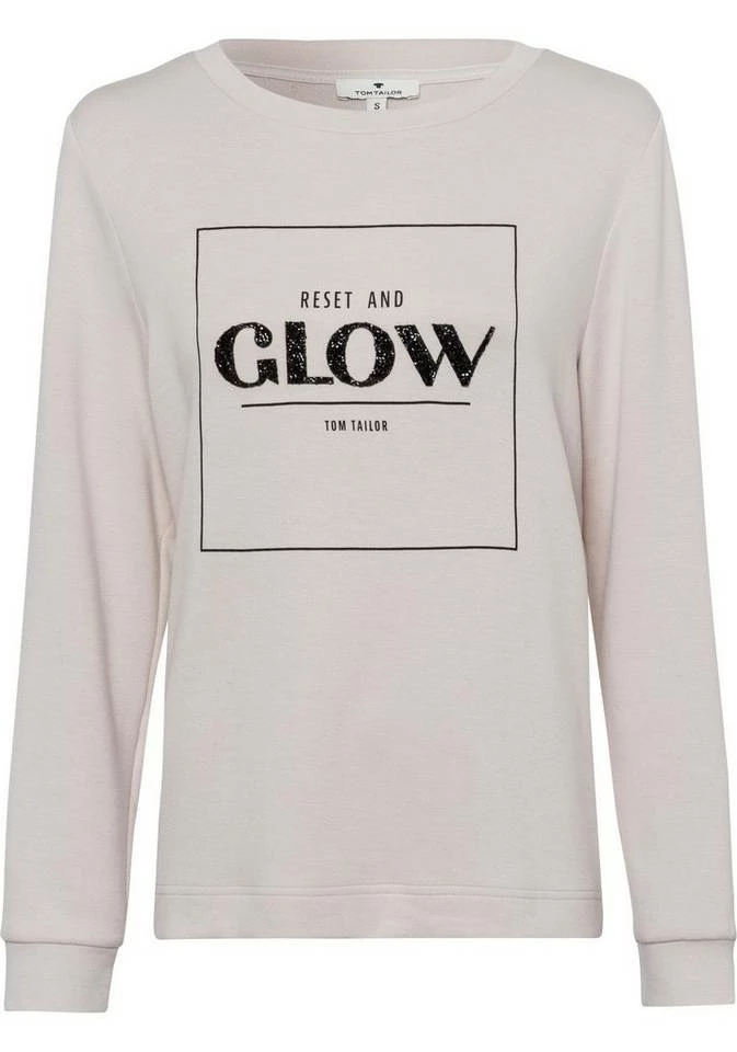 Bestes Angebot 😉 TOM TAILOR Sweatshirt mit Applikation aus schwarzen Glitzersteinchen Earth brown, Cold beige, Deep black ⌛ 6 Bestes Angebot 😉 TOM TAILOR Sweatshirt mit Applikation aus schwarzen Glitzersteinchen Earth brown, Cold beige, Deep black ⌛ - Image 6