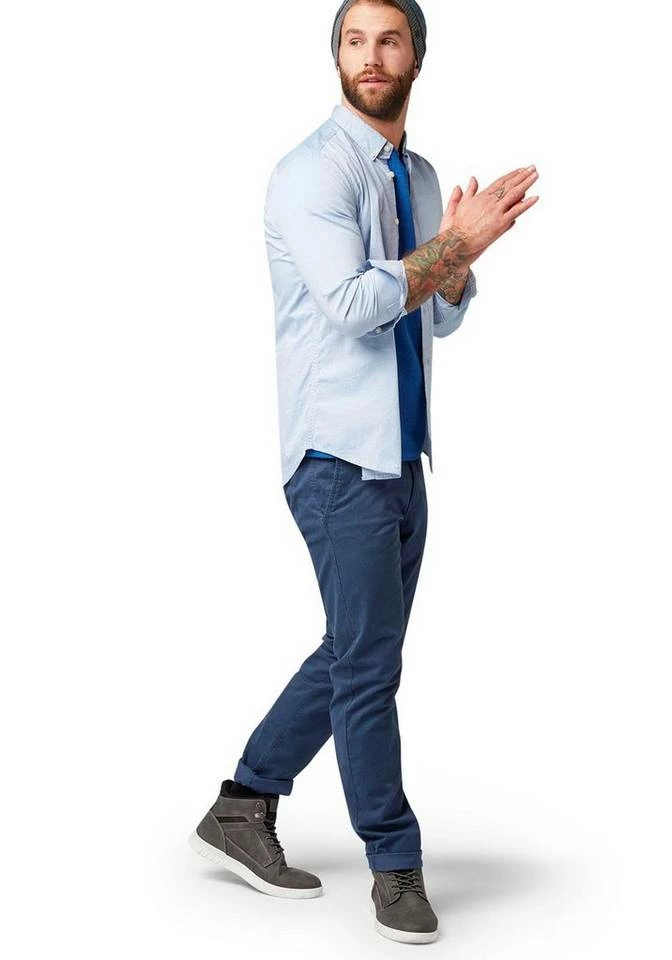 Rabatt 🤩 TOM TAILOR Langarmhemd mit Button-down-Kragen Light blue, Light blue oxford, White 😀 10 Rabatt 🤩 TOM TAILOR Langarmhemd mit Button-down-Kragen Light blue, Light blue oxford, White 😀 - Image 10