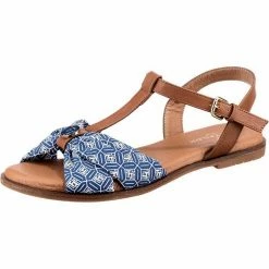 Auslauf 😉 TOM TAILOR »Riemchensandalen« Riemchensandale Gelb, Blau-kombi ❤️