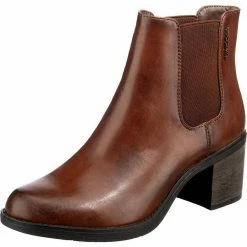 Schlussverkauf 👏 TOM TAILOR »Chelsea 🥾 Boots« Chelseaboots Cognac, Schwarz 👏 -Tom Tailor Verkaufsgeschäft 510dbcac 9575 5c74 aba7 706b566a26f1