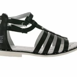 Brandneu ❤️ TOM TAILOR »TOM TAILOR Riemchen-Sandalette funkelnde Damen 🩴 Sandale Römer-Sandaletten Nieten-Schuhe Schwarz« 🩴 Sandale 👍 -Tom Tailor Verkaufsgeschäft 514f41be ee96 5fdc a224 dd51ccc02b68