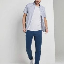 Rabatt 🌟 TOM TAILOR Chinos Concrete grey, Blue grid minimal de 😀 -Tom Tailor Verkaufsgeschäft 516ef86d 51c9 55d4 b068 43f1e14d844b