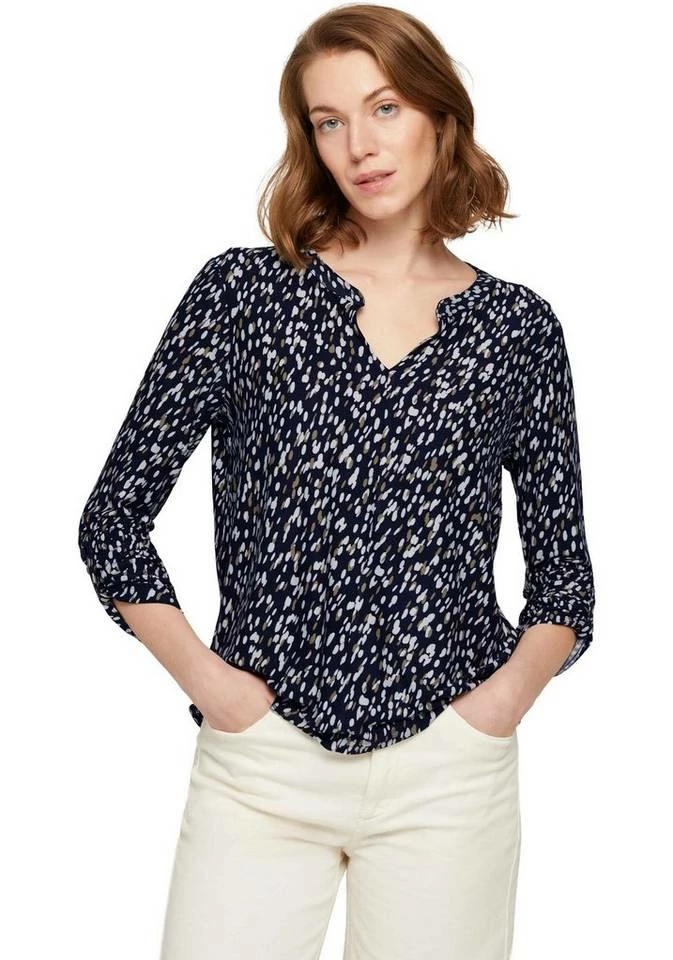 Brandneu ⭐ TOM TAILOR Henleyshirt mit Urn-Up-Ärmeln Hellmarine-gemustert, Marine-gepunktet 😀 6 Brandneu ⭐ TOM TAILOR Henleyshirt mit Urn-Up-Ärmeln Hellmarine-gemustert, Marine-gepunktet 😀 - Image 6