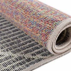 Blitzangebot 👏 Teppich »Funky Outdoor Geometric«, TOM TAILOR, rechteckig, Höhe 5 mm, Flachgewebe, In- und Outdoor geeignet, Wohnzimmer Natur, Grün, Schwarz 🎁 -Tom Tailor Verkaufsgeschäft 521ebbeb d197 5b2c 95e8 841c63150e89