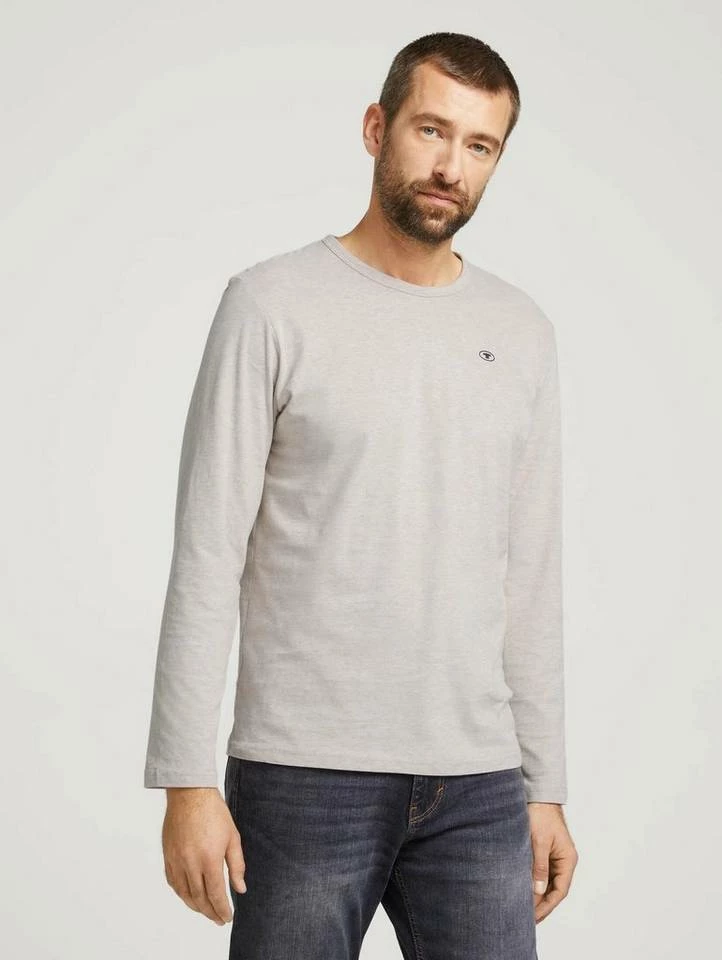 Brandneu 🎉 TOM TAILOR T-Shirt »Basic Lonsleeve« Calm cloud blue, Soft peach orange, Sky Captain Blue, Cosy soft beige melange 🥰 8 Brandneu 🎉 TOM TAILOR T-Shirt »Basic Lonsleeve« Calm cloud blue, Soft peach orange, Sky Captain Blue, Cosy soft beige melange 🥰 - Image 8