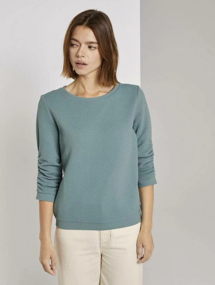 Top 10 ✨ TOM TAILOR Denim Sweatshirt im besonderen Strukturmuster Deep black, Wollweiß, Hellgrün, Sky Captain Blue ✨ 25 Top 10 ✨ TOM TAILOR Denim Sweatshirt im besonderen Strukturmuster Deep black, Wollweiß, Hellgrün, Sky Captain Blue ✨ - Image 25