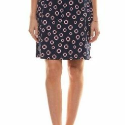 Bestes Angebot ✨ TOM TAILOR Jerseyrock »TOM TAILOR POLO TEAM Rock ausgestellter Damen Jersey-Rock mit Rettungsring Muster Freizeit-Rock Blau« 🎁