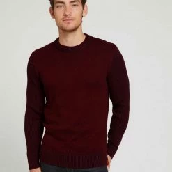 Besorgen 👏 TOM TAILOR Strickpullover »Pullover mit Rippstruktur« Beach Sand, Decadent Bordeaux, Sky Captain Blue 😉 -Tom Tailor Verkaufsgeschäft 542bd50a 389e 5f2b b2ff 3b992038eba8