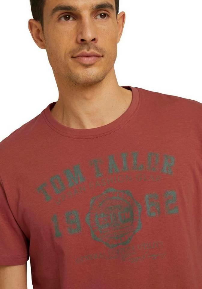Top 10 ⌛ TOM TAILOR T-Shirt mit Logofrontprint Offwhite, Plain red, Sky captain blue white melange, Royalblau 🎁 6 Top 10 ⌛ TOM TAILOR T-Shirt mit Logofrontprint Offwhite, Plain red, Sky captain blue white melange, Royalblau 🎁 - Image 6
