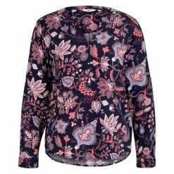Bester Verkauf 💯 TOM TAILOR Langarmbluse »gemusterte Bluse mit Turn-Up Ärmeln« Navy paisley design, Cream flower design, Navy flower design, Cream paisley design 💯 -Tom Tailor Verkaufsgeschäft 55f19dde acd2 56c4 885d 79d2cd12e67a