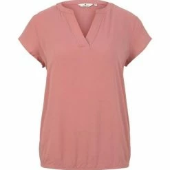 Bester Verkauf 💯 TOM TAILOR Langarmbluse »Kurzarm Bluse« Dark maroon red, Dusty pastel pink, French clay beige, Blue offwhite minimal ⌛ -Tom Tailor Verkaufsgeschäft 56ec0cd8 baf6 50e2 8a26 fdbae26b3faf