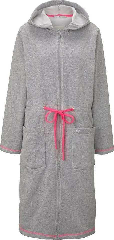 Neu ✨ Unisex-Bademantel »Melange Neon«, TOM TAILOR, mit Reißverschluss Lime, Pink 🌟 2 Neu ✨ Unisex-Bademantel »Melange Neon«, TOM TAILOR, mit Reißverschluss Lime, Pink 🌟 - Image 2